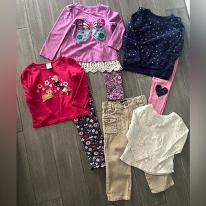 Girls 3T Long Sleeve Lot- Old Navy, Kids Headquarters, Cat & Jack, Gymboree